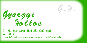 gyorgyi hollos business card